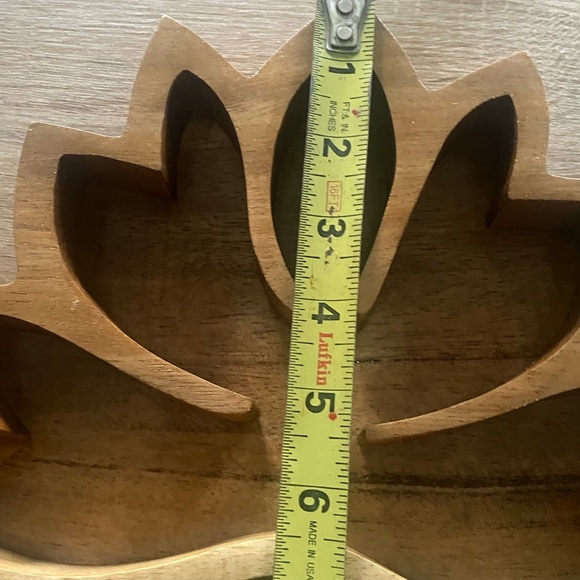Wooden Lotus Shaped Tray - Picture 8 of 8